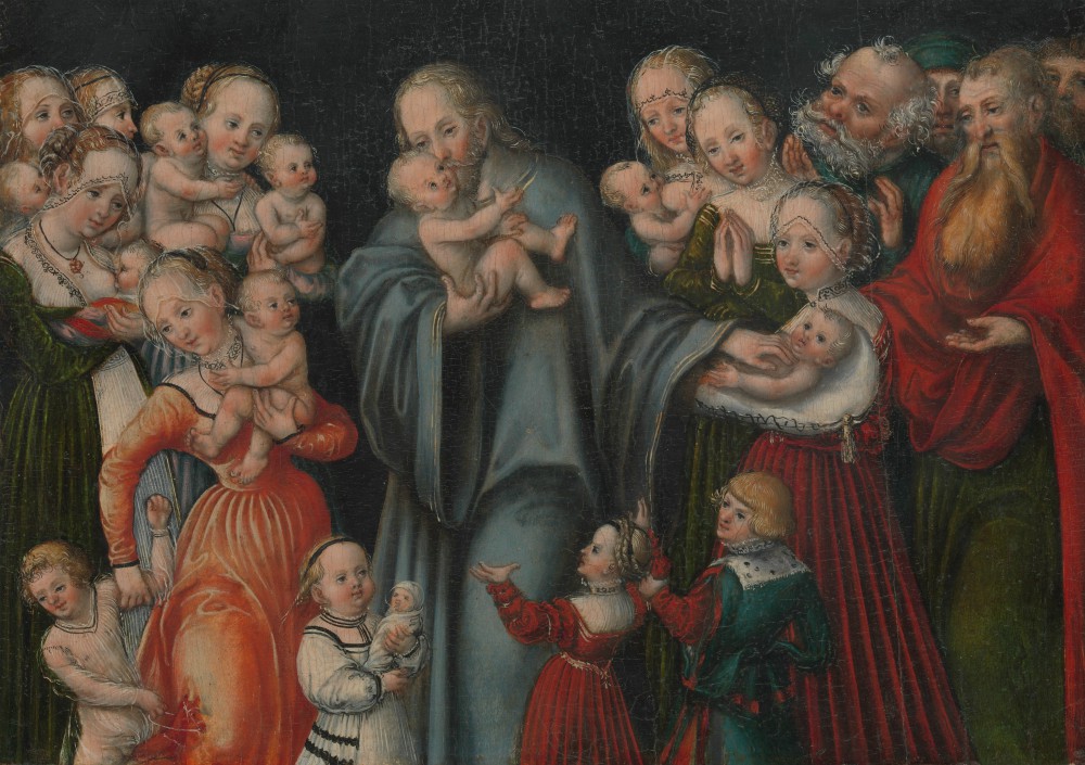 "Christ Blessing the Children" (circa 1545–50) by Lucas Cranach the Younger and Workshop (Metropolitan Museum of Art) "Christ Blessing the Children" (circa 1545–50) by Lucas Cranach the Younger and Workshop (Metropolitan Museum of Art)